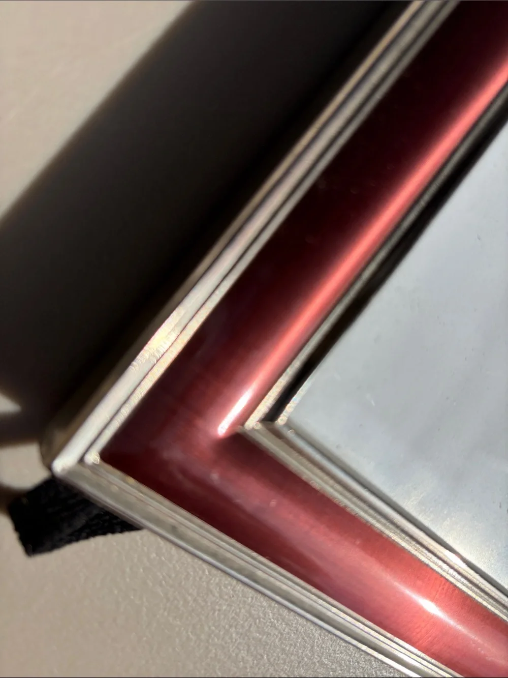Fetco Burgundy Frame with Silver Trim